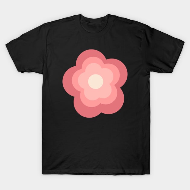 Pink Flower T-Shirt by Cherish-jpegg